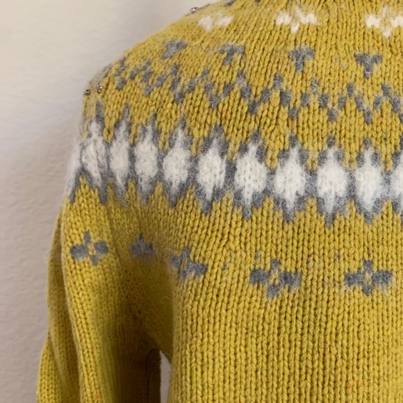 J.CREW Jewel Embellished Fair Isle Small - Picture 7 of 8